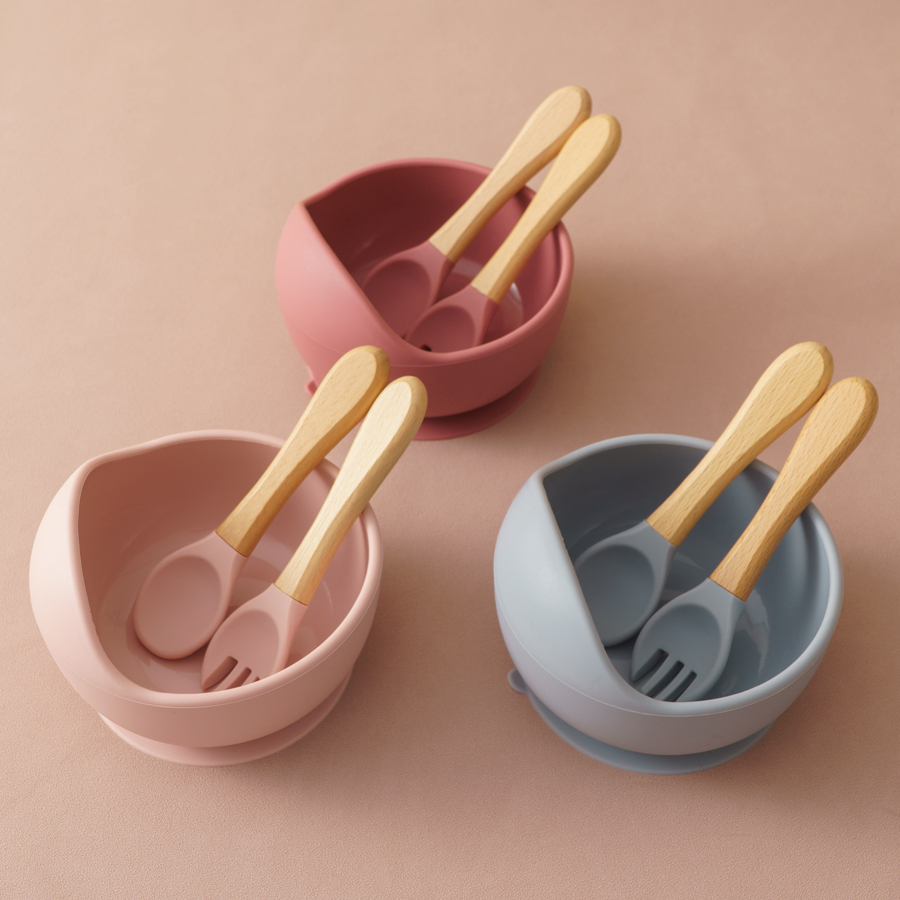 Baby Food Dispensing Spoon - 3 шт., силиконовая детская миска для