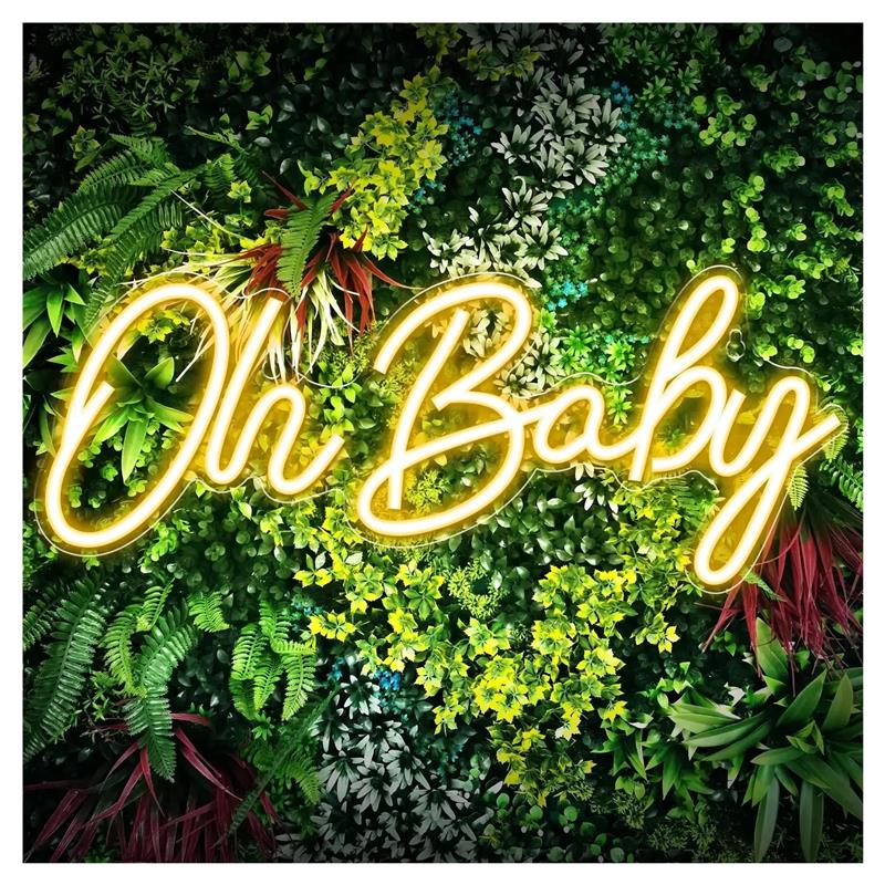 Baby Food In Restaurant - Неоновые вывески Oh Baby для декора