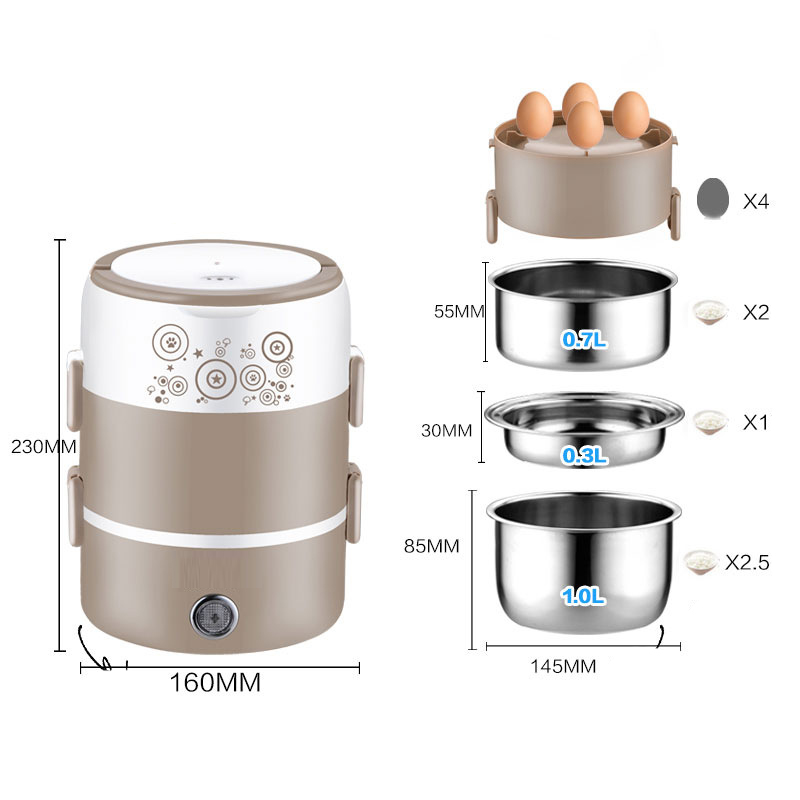 Ланч-бокс с электрическим подо – обзор и цена Baby Food Warmer Portable