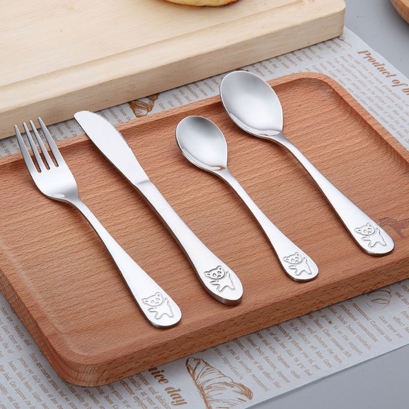 4 шт./компл., детская чайная л – обзор и цена Baby Food Utensils Set