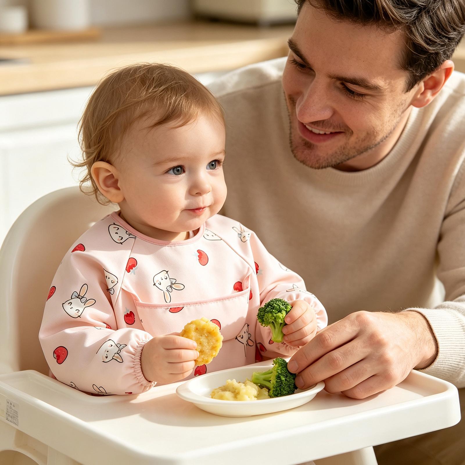 Нагрудник для кормления с мягк – обзор и цена Baby Food In Restaurant
