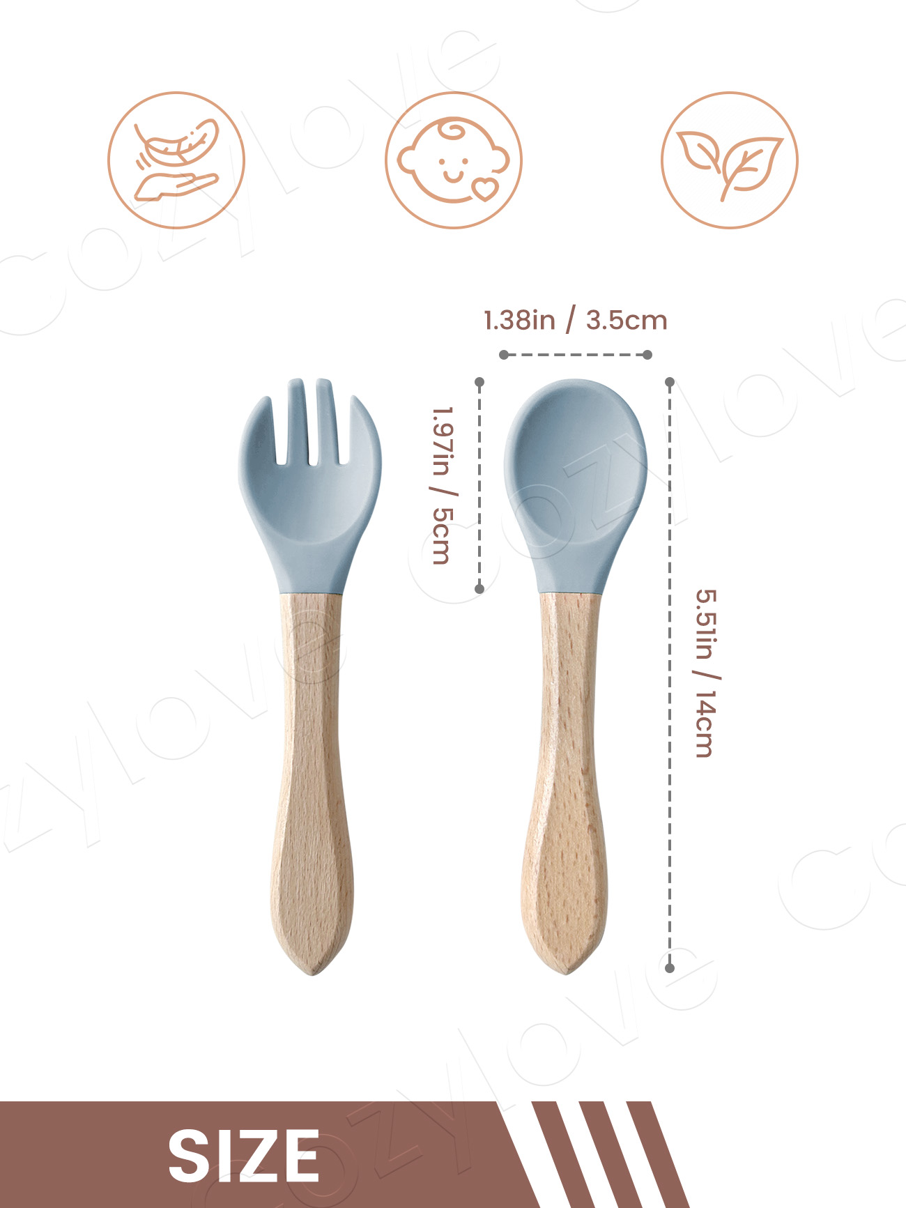 Набор детских силиконовых вило – обзор и цена Baby Food Utensils Set